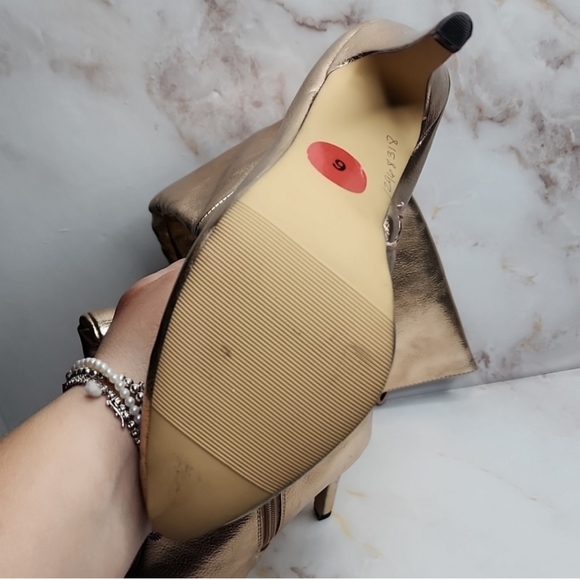 Steve madden madden girl rose gold stilettos boots skylar new - Picture 5 of 6